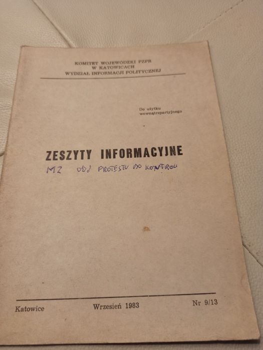 Zeszyty informacyjne PZPR