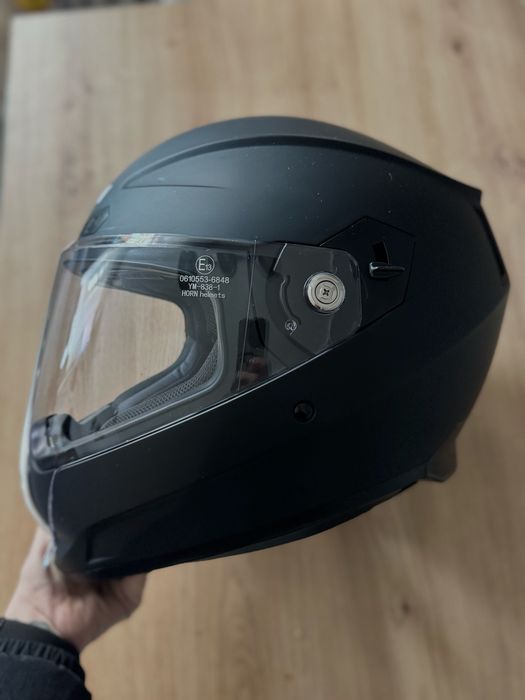 Kask motocyklowy HORN czarny 59-60cm L interkom