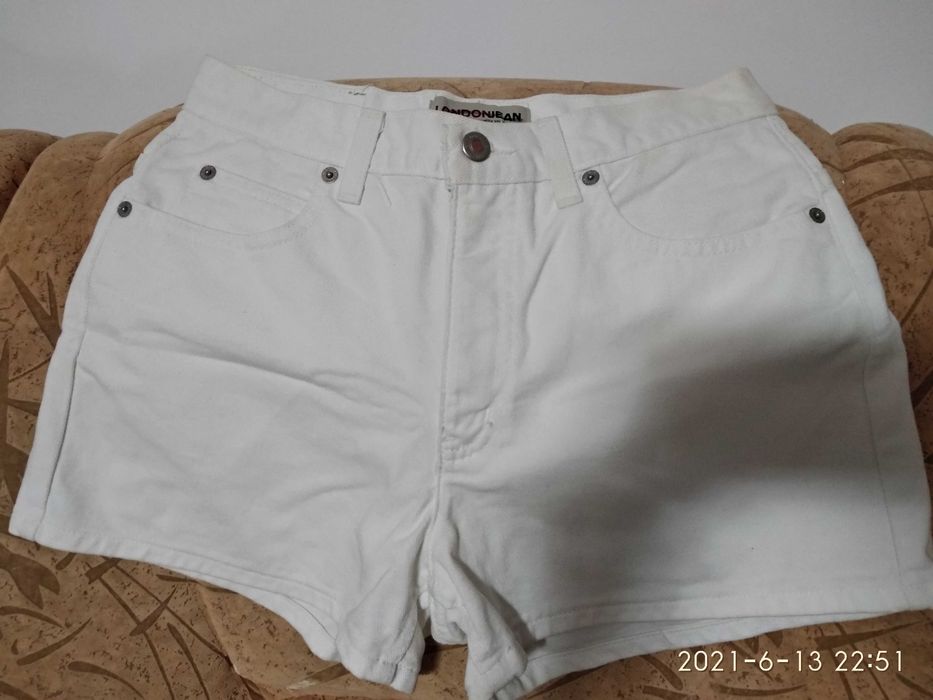 Джинсові шорти білі шорти Tommy Hilfiger шорти білі London jean