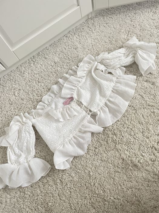 Top bluzka letnia Joanna Muzyk biała haft