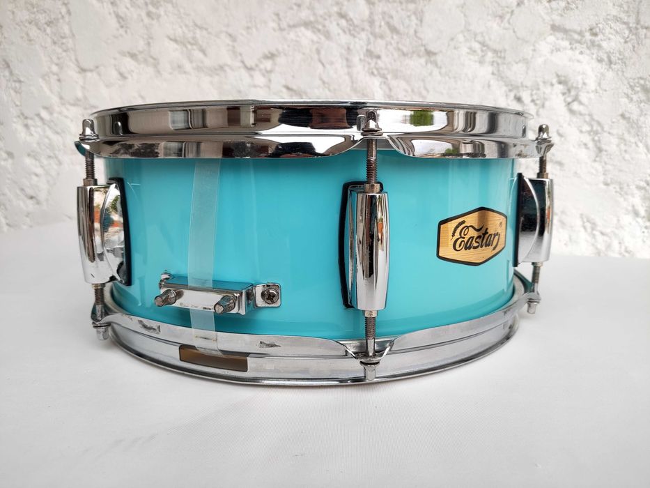 Tarola Eastar 12"x5" Azul + Tripé | Compact Snare