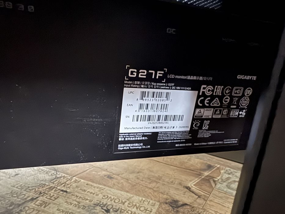 Monitor Gigabyte G27F