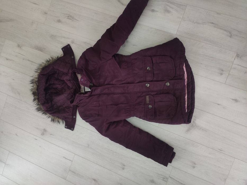 Bordowa kurtka zimowa H&M 36