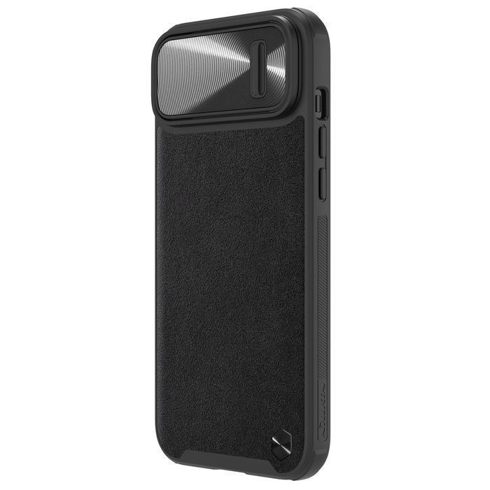 Nillkin CamShield Leather S Case etui iPhone 14 Plus pokrowiec czarny