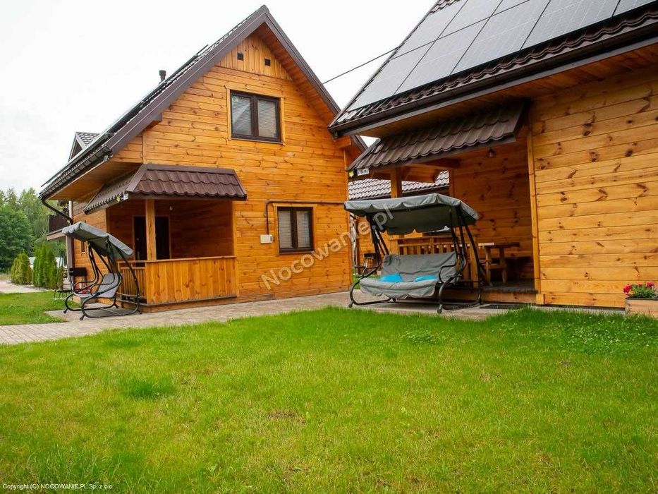 Domek nad jeziorem, Okuninka Jezioro Białe, Domek z Jakuzzi, Strefa relaksu