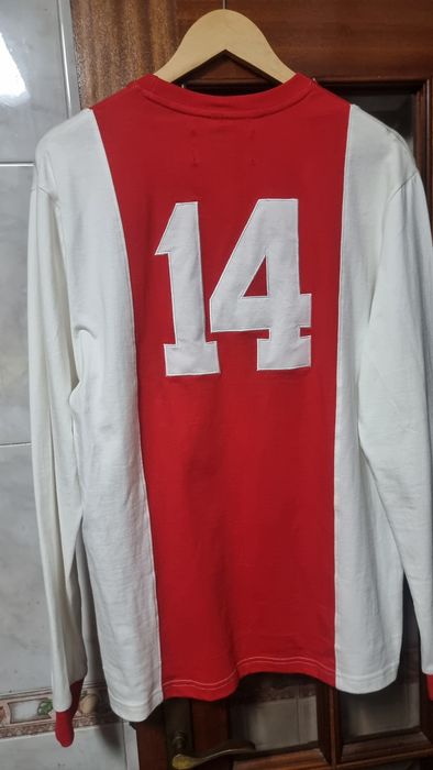 Camisola do  ajax johan cruiff  n 14 ajax anos 70comcertificado