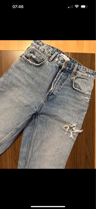 Spodnie dzinsowe zara S boyfriend mom fit