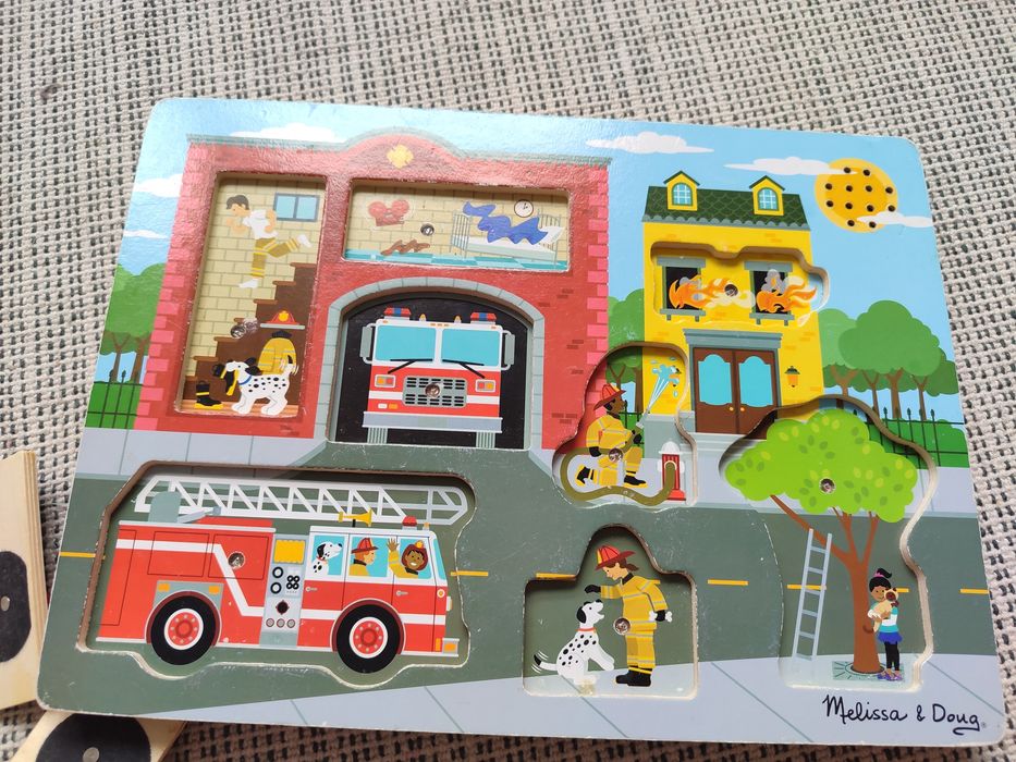 Melissa & Doug układanka dźwiękowa straż pożarna