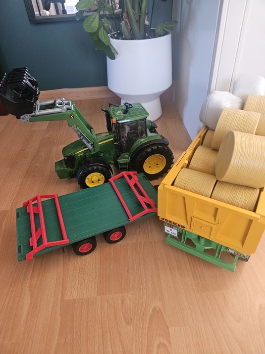 John deere traktor przyczepy baloty dla dzieci