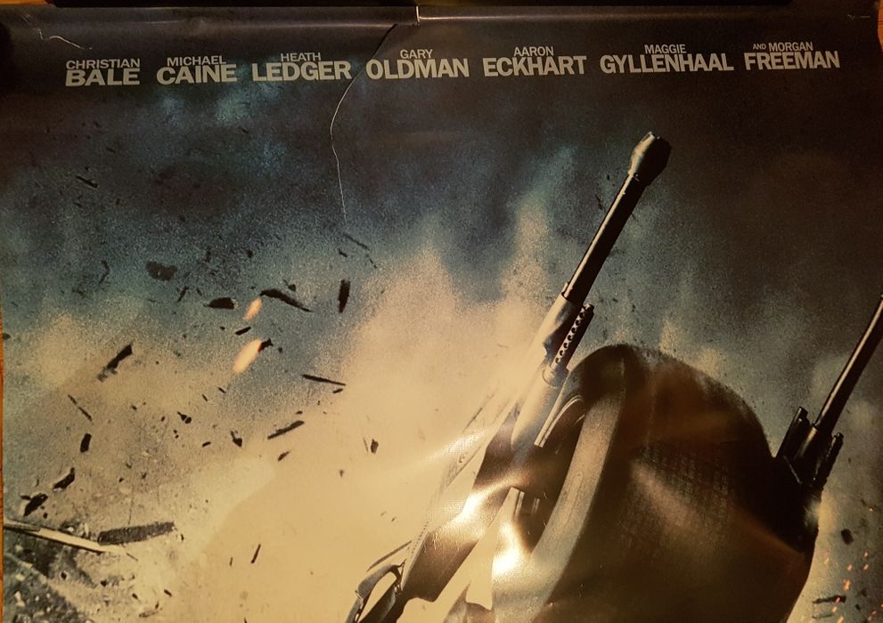 2 Pôsters de cinema do Batman -  O Cavaleiro das Trevas em vinil