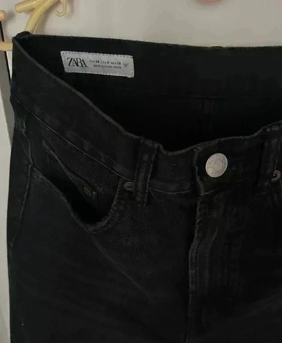 Jeansy spodnie jeansowe prosta nogawka straight Zara