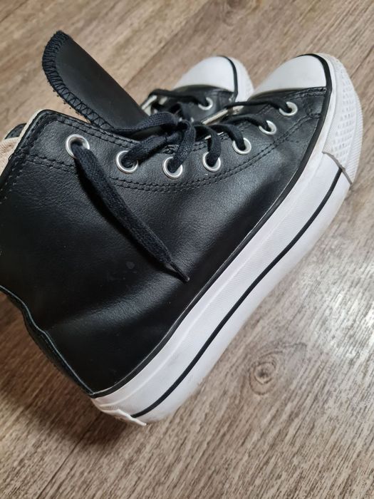 Кеди Converse високі шкіряні