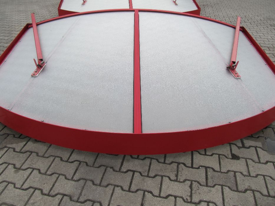 Daszek nad drzwi - aluminiowy, używany