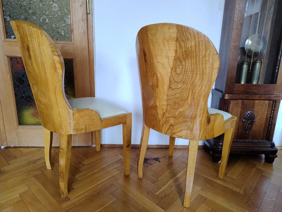 Komplet starych krzeseł // 6 sztuk // Art Deco // Karzesła // Czeczot