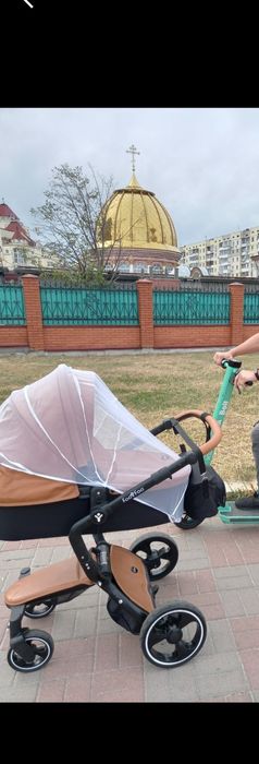 Дитяча коляска FooFoo 2 в 1, Коричнева