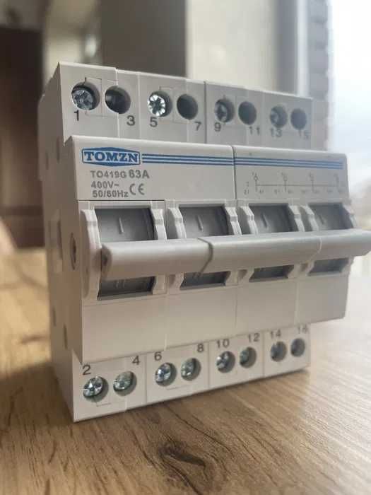 Переключатель/перемикач фаз нагрузки (перекидной рубильник) 63A, 40А ...