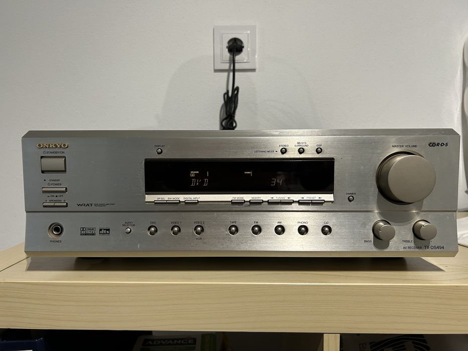 Sistema Home Cinema Onkyo + Sony 5.1 Completo (TX-DS494 + SS-MS525)