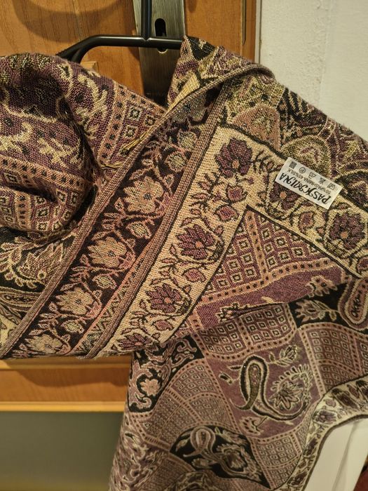 Szaliki pashmina wełna, jedwab