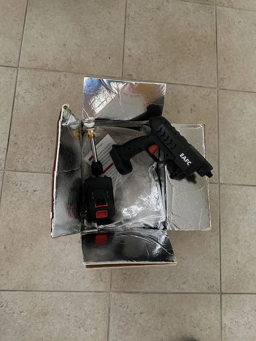 Pistola de pressão de água a bateria