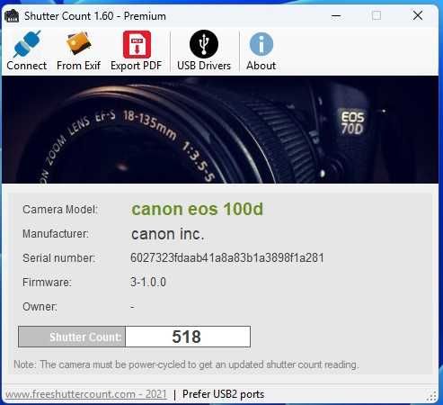 Canon EOS 100D Biały + obiektyw jak nowy 500 klatek