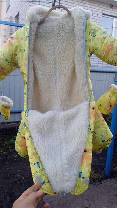 Зимовий комбенізон трансформер на овчині