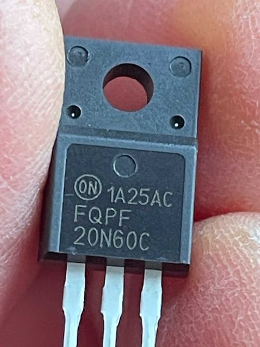 Транзистор FQPF20N60C Оригинал 600V 20A TO-220F Замена DXG20N65FSEU
