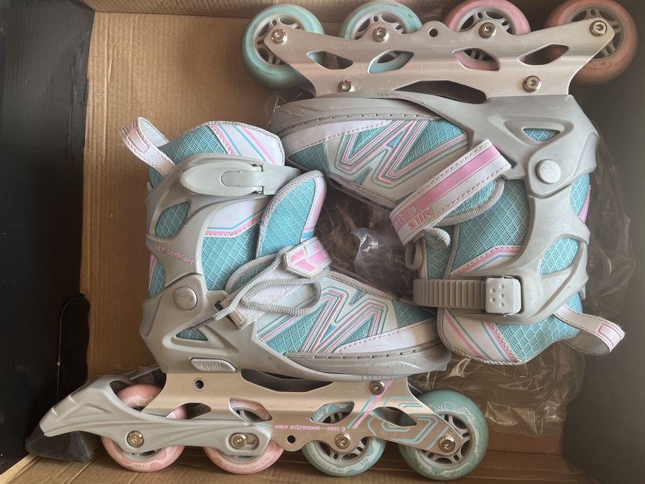Rolki Nils Extreme 31-34+ochraniacze