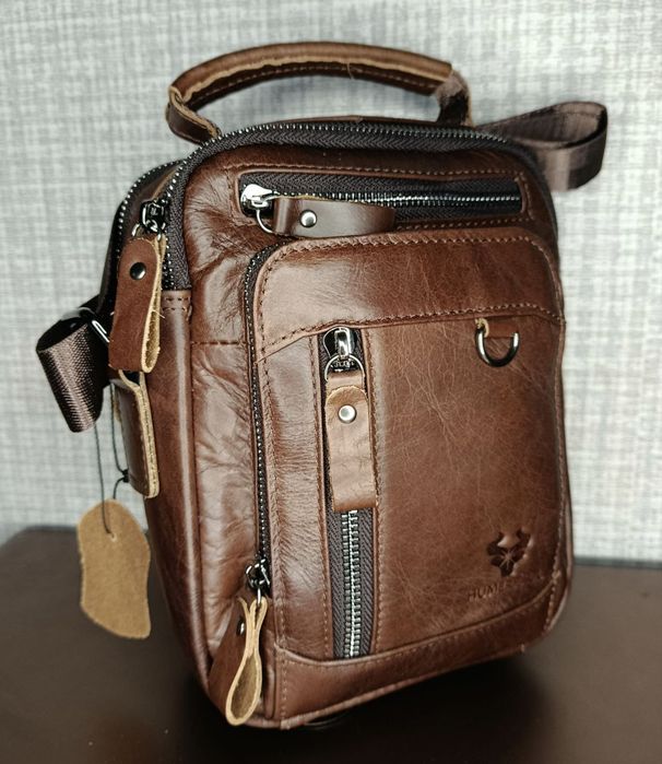 Шкіряна чоловіча сумка барсетка