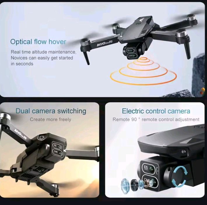 Drone RC10 c/câmera Dupla HD 8K