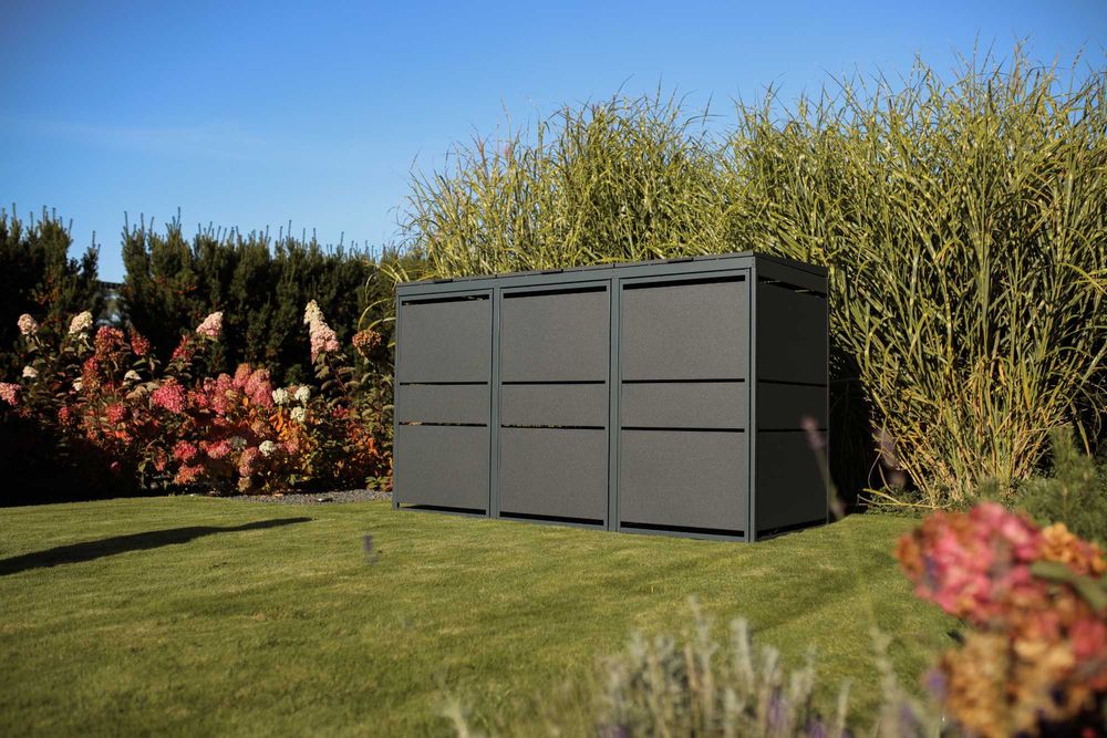 Zabudowa na kosze Top Box Obudowy koszy Osłony koszy 3x240L Premium