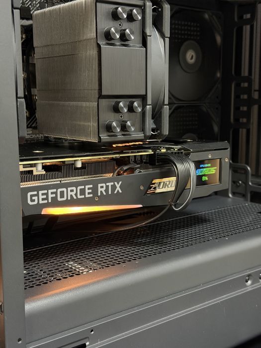 Ігровий total black pc rtx3070 Ryzen5500 16/32 gb ddr4 ssd m2