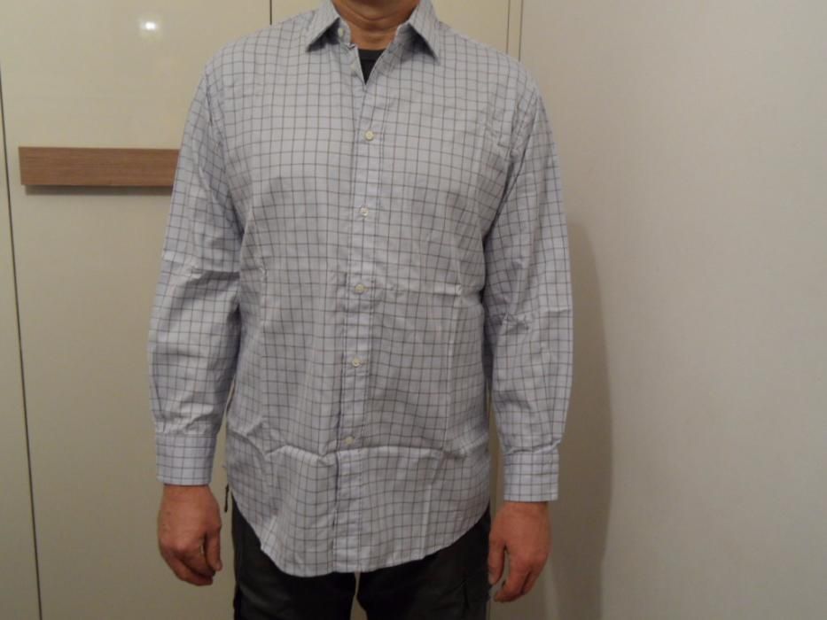 Italy koszula krata jasna elegancka kołn.41 r.16 1/2 j.nowa