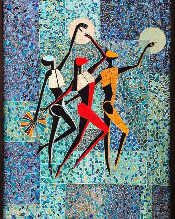 Stworzenie świata - obraz mozaika 50 x 70 cm