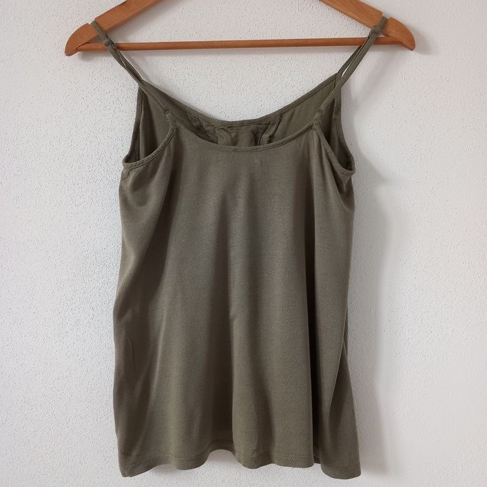 Koszulka bluzka na ramiączkach khaki Pimkie S 36 8