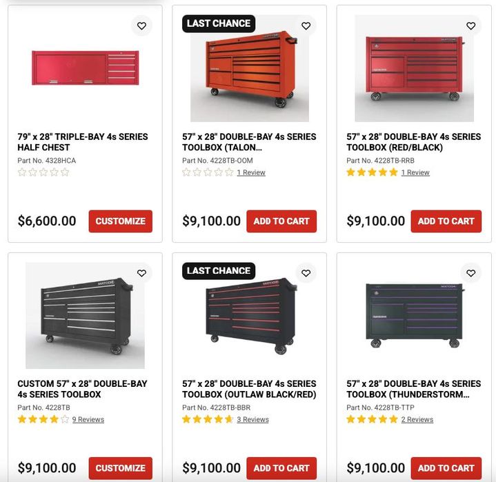 Carrinho de Ferramentas "Matco Double Bay Rollaway"