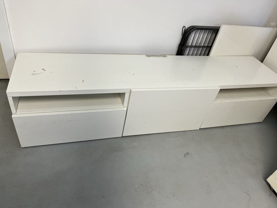 Ikea szafka besta rtv biała