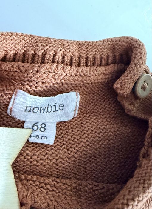 R.68 newbie sweter chłopiec miś