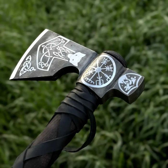 Сокира Кована Молот Тора TR36 Подарочный топор ручной работы