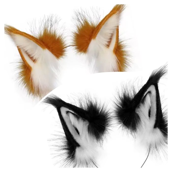 Вуха лисиці вушка котячі фурі Ушки кошки/лисы/ маска 150/230
