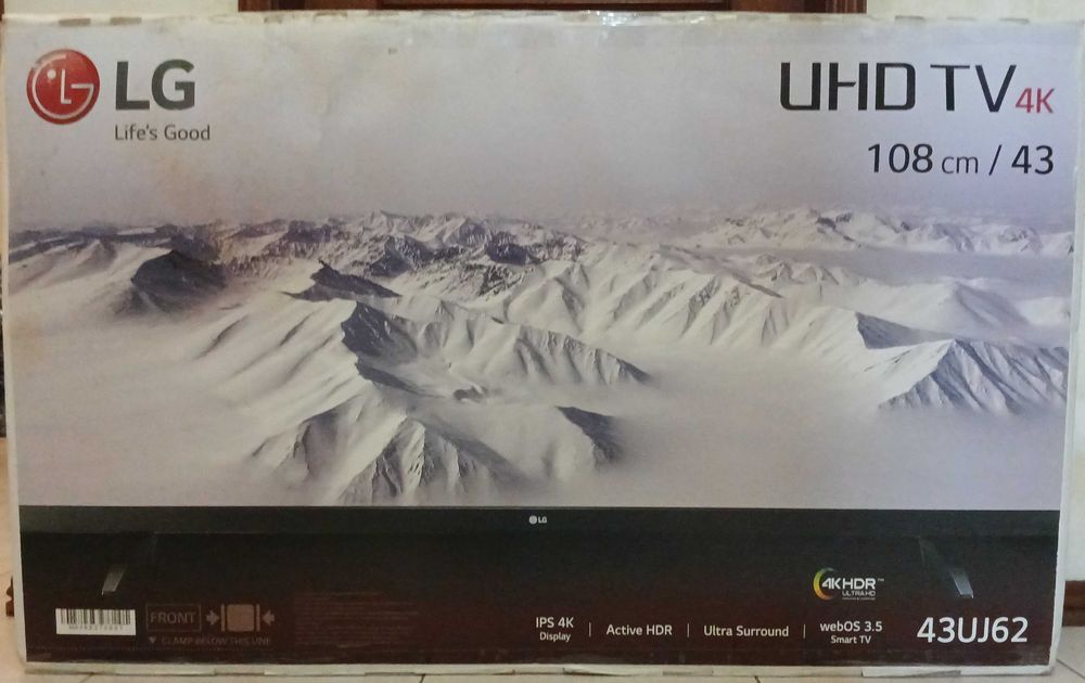 TV LG UHD TV 4K - 43UJ62  43´´ / 108Cm