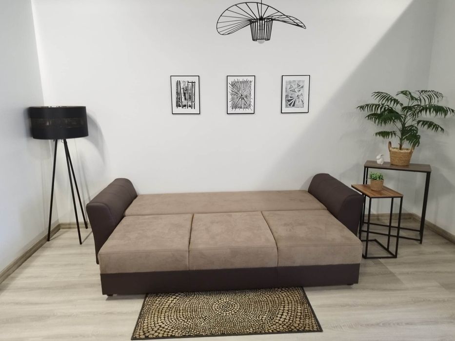 Kanapa JM tkanina + skóra natura