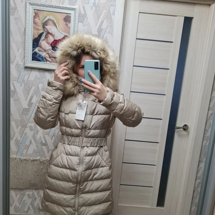 Зимний пуховик Zara, куртка Zara, пальто Zara