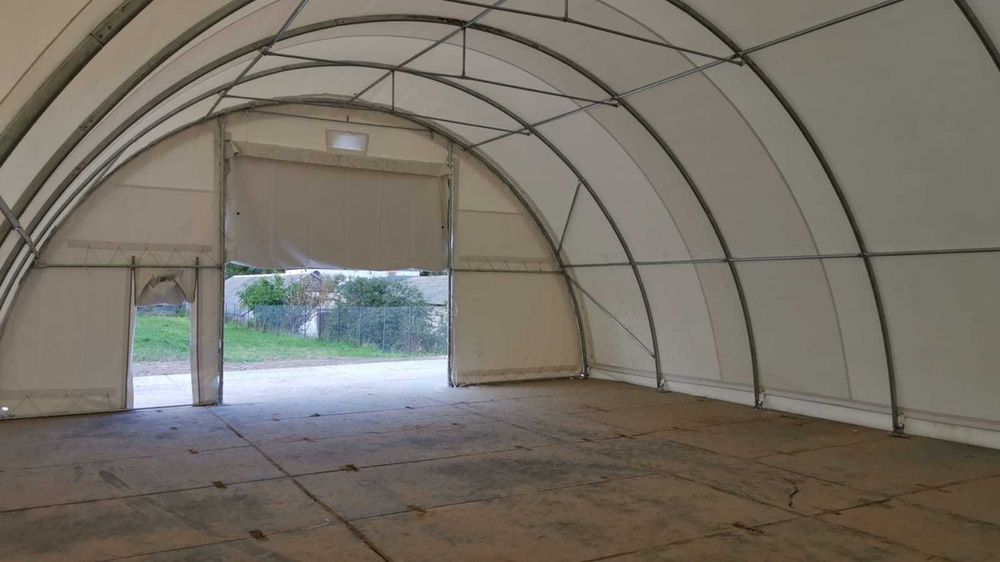 Zadaszenie na kontenery namiot magazynowy 6x12m hala łukowa magazyn