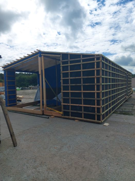 Dom modulowy nowoczesna stodola 75 m2 SSO z ociepleniem SIP 174
