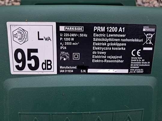 Kosiarka elektryczna do trawy PARKSIDE części kosz koła wózek obudowa