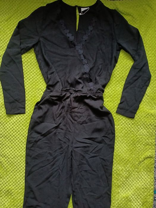 Kombinezon damski elegancki czarny Vila M 38