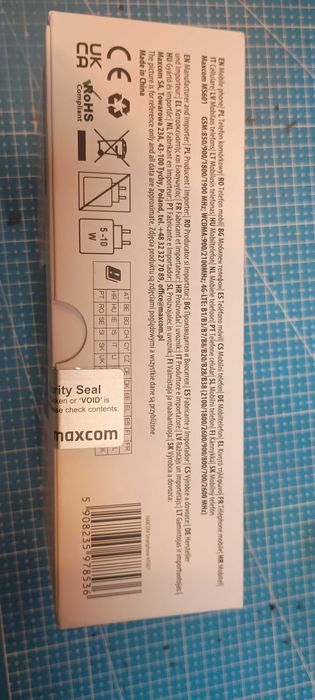 Telefon dla seniora MAXCOM MS601 NOWY nie rozpakowywany