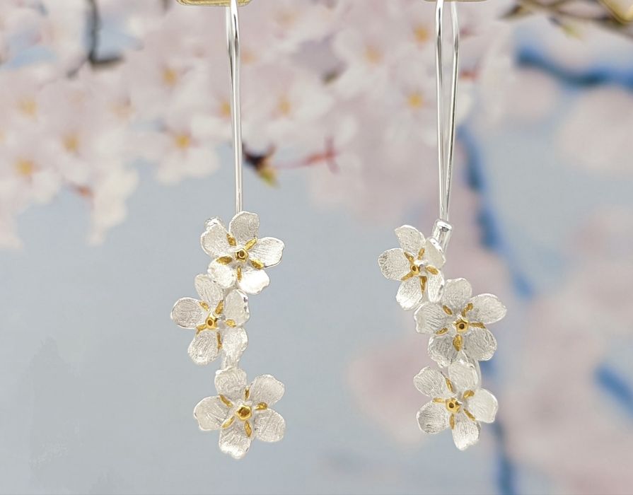 Срібні сережки  Bloom Chuttyevo
