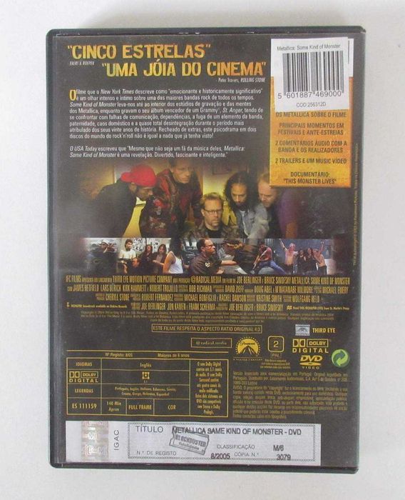 METALLICA - Some Kind Of Monster (DVD DUPLO)