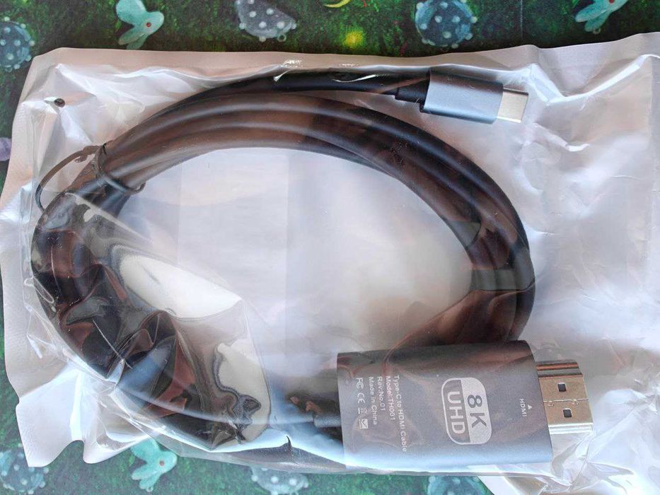 Кабель Type-C to HDMI T9 Plus 4K/60Hz 1.8 м и TH001 8K/60Hz 2 м